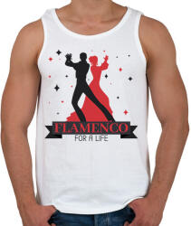 printfashion Flamenco for a life - Férfi atléta - Fehér (7675521)