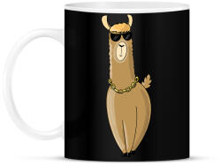 printfashion Boss Lama - Bögre - Fekete (2384295)