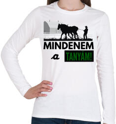 printfashion MINDENEM A TANYÁM - Női hosszú ujjú póló - Fehér (2136683)