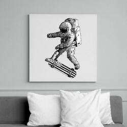 printfashion Kickflip in space - Vászonkép - Fehér (6621176)