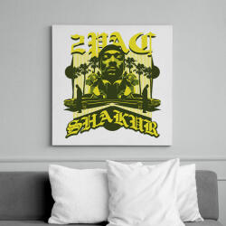printfashion Tupac - Vászonkép - Fehér (15051270)