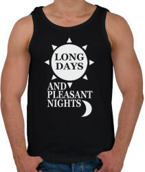 printfashion Setét torony idézet - Férfi atléta - Fekete (12073139)