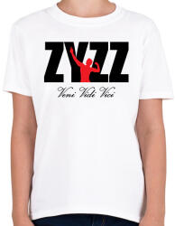 printfashion Zyzz - Veni Vidi Vici 2 - Fekete - Gyerek póló - Fehér (1581704)