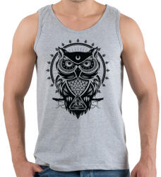 printfashion Bagoly - Férfi atléta - Sport szürke (119156)