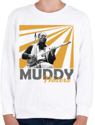printfashion Muddy Waters - Gyerek pulóver - Fehér (7655857)