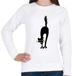 printfashion Cicmic megijedt - Női pulóver - Fehér (424037)