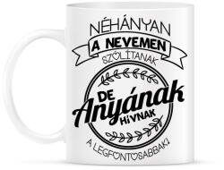 printfashion A legfontosabbak anyának hívnak - Bögre - Fehér (1211676)