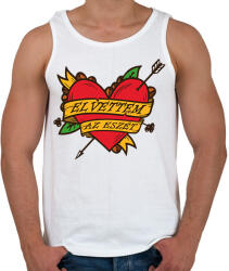 printfashion Elvettem az eszét - Férfi atléta - Fehér (2181864)