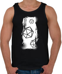 printfashion Trash polka D20 (fehér) - Férfi atléta - Fekete (7276647)