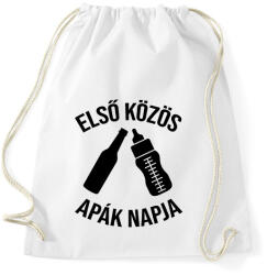 printfashion Első közös apák napja - Sportzsák, Tornazsák - Fehér (2596415)