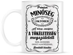printfashion Prémium minőség - Hónappal (fekete) - Bögre - Fehér (8589981)