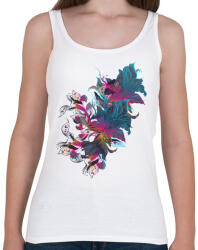 printfashion Absztrakt virág - Női atléta - Fehér (1021291)