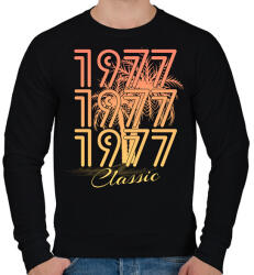 printfashion 1977 - Férfi pulóver - Fekete (12230241)