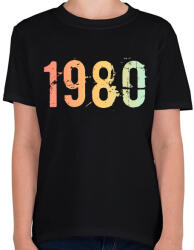 printfashion 1980 - Gyerek póló - Fekete (11825863)
