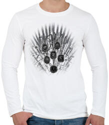 printfashion game of thrones - Férfi hosszú ujjú póló - Fehér (350580)