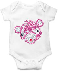 printfashion Fortnite gun's - Baba Body - Fehér (2002234)