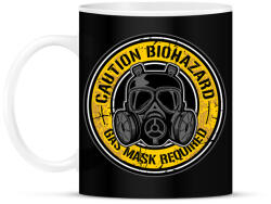 printfashion Biohazard maszk - Bögre - Fekete (4780618)