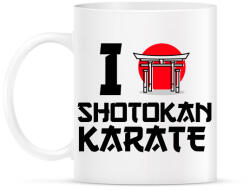 printfashion I love Shotokan Karate - Bögre - Fehér (9449251)
