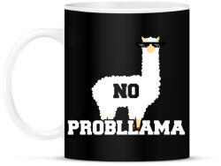 printfashion Probllama - Bögre - Fekete (1113537)