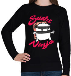printfashion Sushi ninja - Női pulóver - Fekete (1244969)