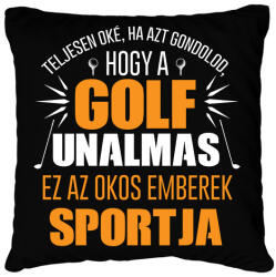 printfashion Unalmas a golf - Párnahuzat, Díszpárnahuzat - Fekete (15846177)