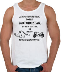 printfashion nem kockáztatok - Férfi atléta - Fehér (2921895)