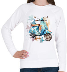 printfashion Motor - Női pulóver - Fehér (16566430)
