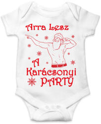 printfashion Arra lesz a Karácsonyi party - Baba Body - Fehér (4100841)