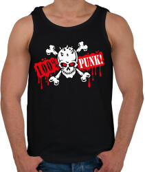 printfashion 100% Punk - Férfi atléta - Fekete (7803629)