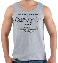 printfashion Én vagyok a középső gyerek. . . - Férfi atléta - Sport szürke (16453717)