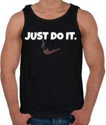 printfashion JUST DO IT 2 - Férfi atléta - Fekete (10743569)