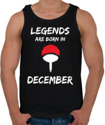 printfashion Naruto szülinap - December - Férfi atléta - Fekete (2699437)