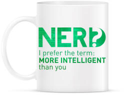 printfashion Nerd - Bögre - Fehér (791036)