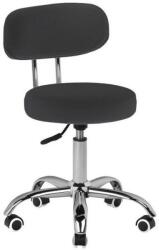 BeautyOne Scaun cosmetic cu spatar BeautyOne Iris Culoare: negru