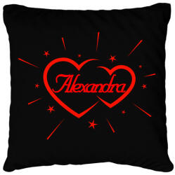 printfashion Alexandra - Párnahuzat, Díszpárnahuzat - Fekete (11769655)