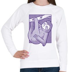 printfashion Lajhár - Női pulóver - Fehér (13322263)