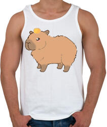 printfashion Cuki capybara - Férfi atléta - Fehér (13680491)
