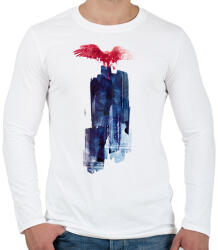 printfashion Big beast - Férfi hosszú ujjú póló - Fehér (216103)