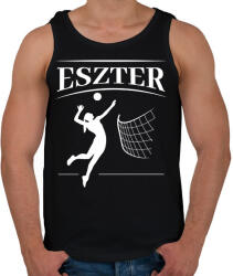 printfashion Röpis lány - Névvel - Férfi atléta - Fekete (14006276)