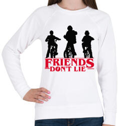 printfashion Friends Don't Lie! - Női pulóver - Fehér (1903894)