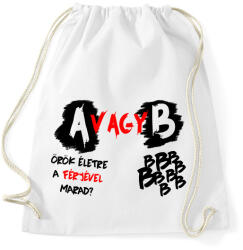 printfashion A vagy B Feleség - Sportzsák, Tornazsák - Fehér (1709976)