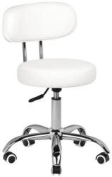 BeautyOne Scaun cosmetic cu spatar BeautyOne Iris Culoare: alb