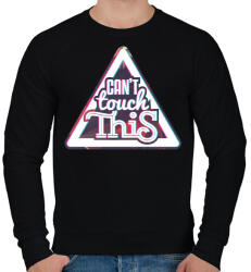 printfashion Can't touch this - Férfi pulóver - Fekete (684704)