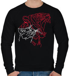 printfashion red&white 6 - Férfi pulóver - Fekete (16291902)