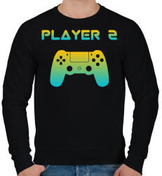 printfashion PLAYER 2 - Férfi pulóver - Fekete (3660158)