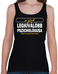 printfashion A jövő pszichológusa - Női atléta - Fekete (11632709)