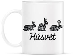 printfashion Húsvét - Mintás nyulak - Bögre - Fehér (6335895)
