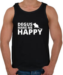 printfashion Degus make me happy - Férfi atléta - Fekete (13430246)