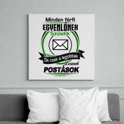 printfashion Postás - Vászonkép - Fehér (6623989)