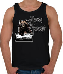 printfashion medvepuszi - Férfi atléta - Fekete (15404079)